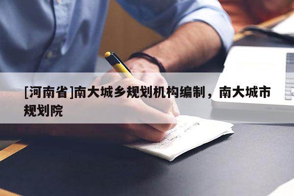 [河南省]南大城鄉(xiāng)規(guī)劃機構編制，南大城市規(guī)劃院